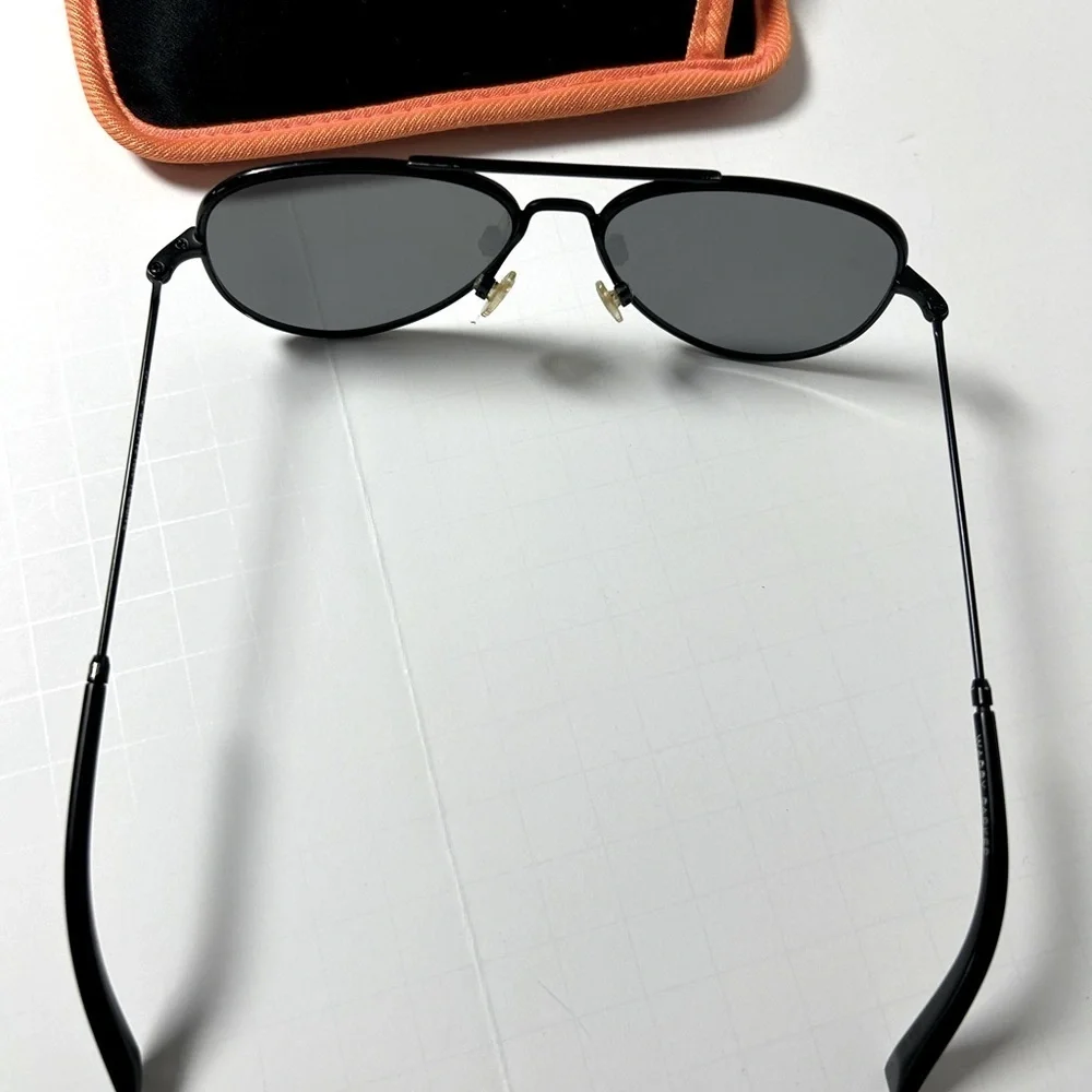 Warby Parker Black Raider M Aviator Unisex Sunglasses